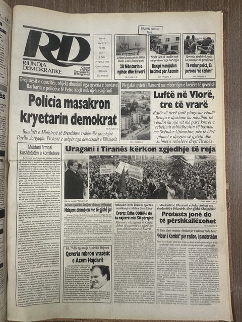 Rilindja Demokratike 1998-11-29